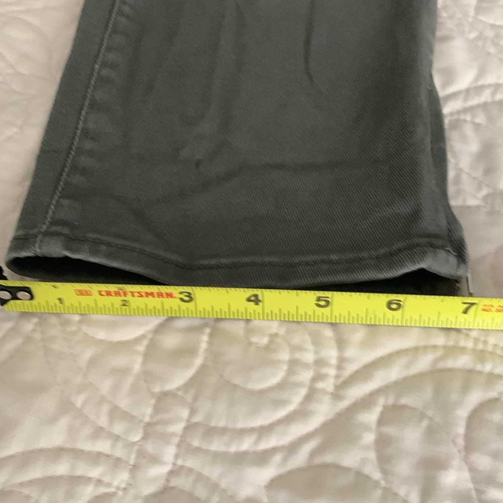 Talbots army green straight leg jeans size 8 - Picture 10 of 13